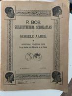 'Geïllustreerde Schoolatlas der Geheele Aarde' 1921, Boeken, Gelezen, Wereld, Ophalen of Verzenden, Bosatlas