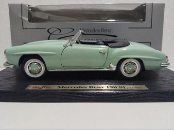 Mercedes Benz 190 SL 1955 twotone groen Maisto 1:18 KRD beschikbaar voor biedingen