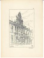 1900 - het stadhuis van Leiden, Antiek en Kunst, Ophalen of Verzenden
