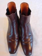 Donkerbruine Chelsea boots van het merk Santoni, maat 9., Kleding | Heren, Schoenen, Bruin, Zo goed als nieuw, Santoni, Boots