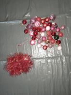Diverse kerstballen rood/roze, Ophalen of Verzenden, Zo goed als nieuw