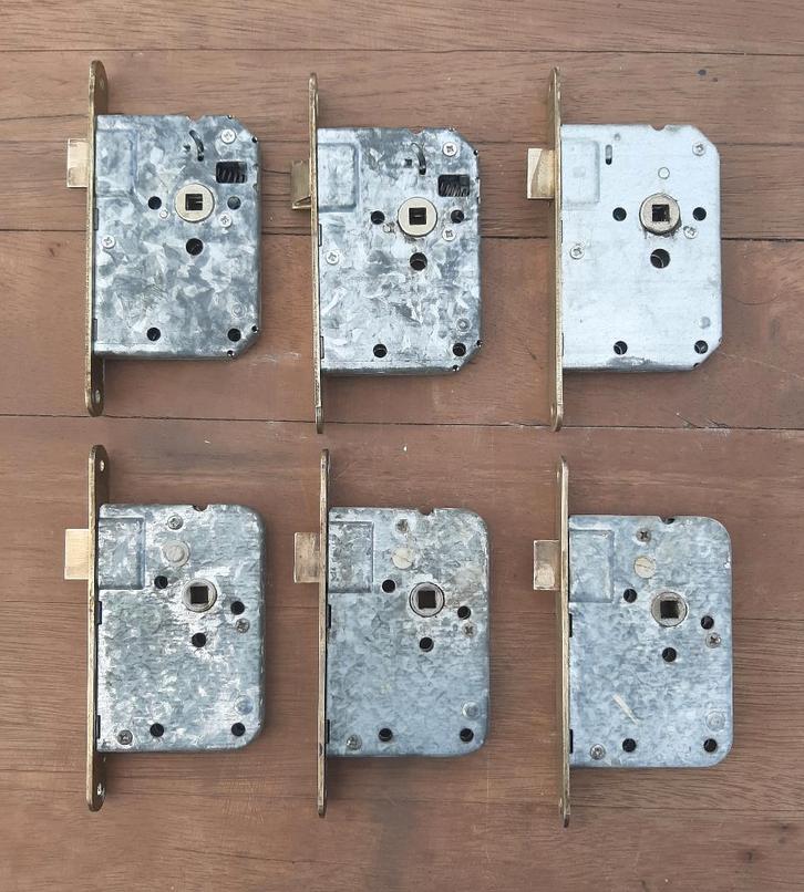 6 Gebruikte Nemef Stijlvolle Messing Loopsloten, Huis en Inrichting, Woonaccessoires | Overige, Zo goed als nieuw, Ophalen