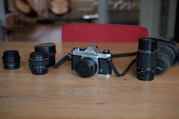 Pentax K1000 analoge spiegelreflex + 3 lense & teleconverter beschikbaar voor biedingen