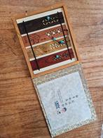 Houten Boekenleggers in Doosje, Antiek en Kunst, Ophalen of Verzenden