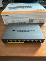 NETGEAR ProSAFE Managed Plus Switch - GS108PE met  4xPoE, Computers en Software, Netwerk switches, Ophalen of Verzenden, Zo goed als nieuw