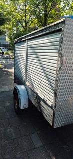 Gesloten rvs aanhanger, Ophalen of Verzenden, Gebruikt