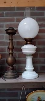 Oude Olielamp Opaline Glas - Ophalen!, Antiek en Kunst, Antiek | Lampen, Ophalen