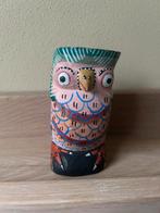 Handbeschilderd uiltje, Ophalen of Verzenden, Zo goed als nieuw, Vogel, Beeldje of Figuurtje