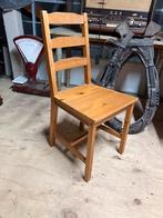 Houten stoelen set van 4, Ophalen, Zie foto, Gebruikt, Bruin