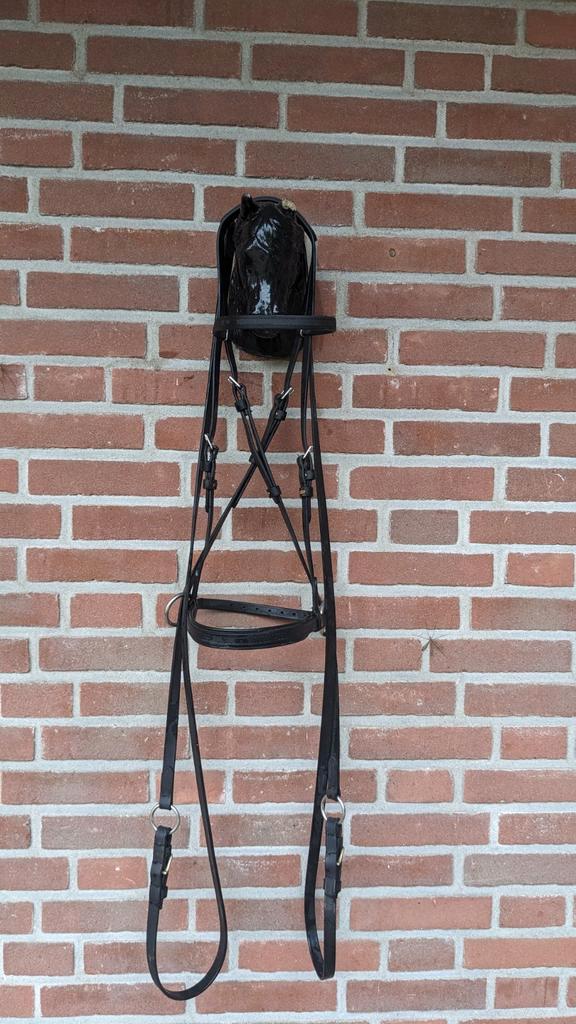 Bitloos hoofdstel, zwart, XFull, Dieren en Toebehoren, Paarden en Pony's | Hoofdstellen en Tuigage, Zo goed als nieuw, Ophalen of Verzenden