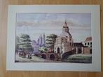 Zeefdruk Wittevrouwenpoort Utrecht, Antiek en Kunst, Kunst | Litho's en Zeefdrukken, Ophalen