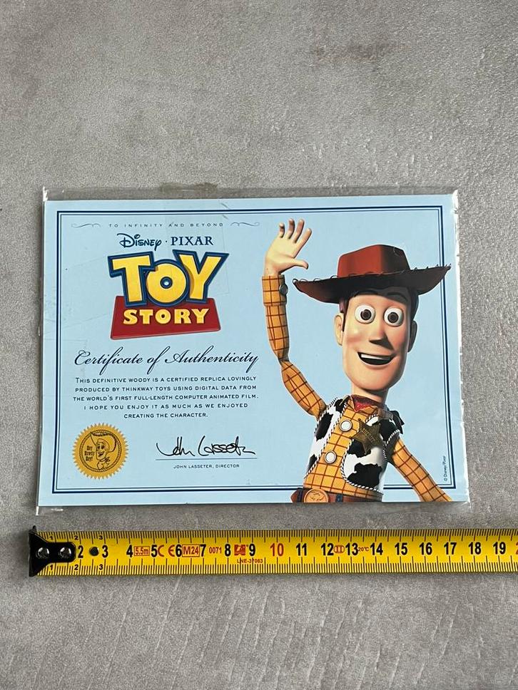 Woody Thinkway Toys Collection Certificate of Authenticity, Kinderen en Baby's, Speelgoed | Actiefiguren, Nieuw, Ophalen of Verzenden