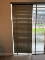 Nieuwe Veneta Houten Jaloezie Zijdegrijs met Ladderband, 200 cm of meer, Nieuw, Grijs, 50 tot 100 cm