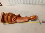 Vintage Maria Beeld Mahoniehout, Antiek en Kunst, Kunst | Beelden en Houtsnijwerken, Ophalen