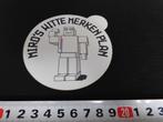 sticker MIRO'S witte merk plan  Robot, Verzamelen, Ophalen, Zo goed als nieuw, Bedrijf of Vereniging