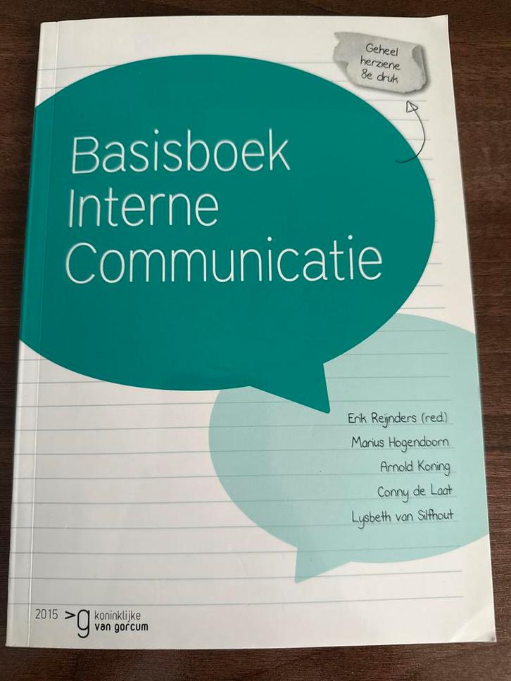 Basisboek Interne Communicatie - Erik Reijnders, Boeken, Informatica en Computer, Zo goed als nieuw, Vakgebied of Industrie, Ophalen