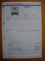 DAF FT 1600 DT Technische Specificatie Folder 1981 - 4x2, Boeken, Auto's | Folders en Tijdschriften, Ophalen, Zo goed als nieuw