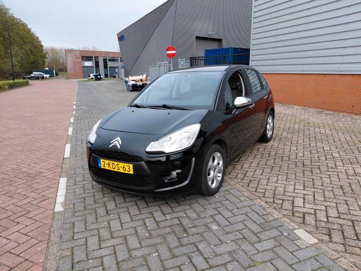 Citroën C3 1.0 I 50KW 2013 Zwart Airco 82855 km, Auto's, Citroën, Bedrijf, C3, ABS, Airbags, Airconditioning, Centrale vergrendeling