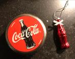 Blikje coca cola en flesje kerstbal, Ophalen of Verzenden