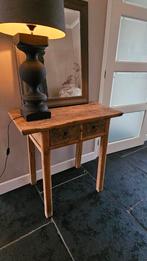 Houten sidetable/koffietafel met lades, Huis en Inrichting, Ophalen, 25 tot 50 cm, Minder dan 150 cm, Minder dan 100 cm