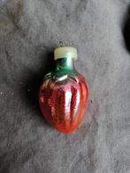 B565 oude kerstbal multi tomaat, hoogte 5,5 cm, Ophalen of Verzenden, Gebruikt