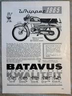 Advertentie 1965 Batavus Whippet, Verzenden, 1960 tot 1980, Nederland, Knipsel(s)