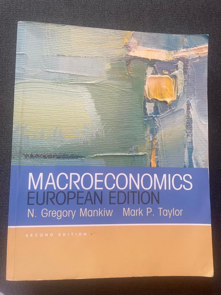 Macroeconomics European Edition - N. Gregory, Boeken, Ophalen of Verzenden, Beta, Gelezen, HBO