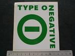 Type O Negative sticker, Verzamelen, Muziek, Artiesten en Beroemdheden, Nieuw, Overige typen, Verzenden