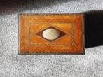 Theekist teacaddy frans  ca 1840 ingelegd marquetry, Antiek en Kunst, Ophalen of Verzenden