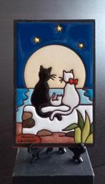 vintage wandtegel van Alicia Penin, Night Sky kattenpaar Cat, Ophalen of Verzenden