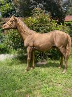 Paard beeld antiek goud tuinbeeld manege pony paardrijden, Tuin en Terras, Ophalen, Nieuw, Hout, Dierenbeeld