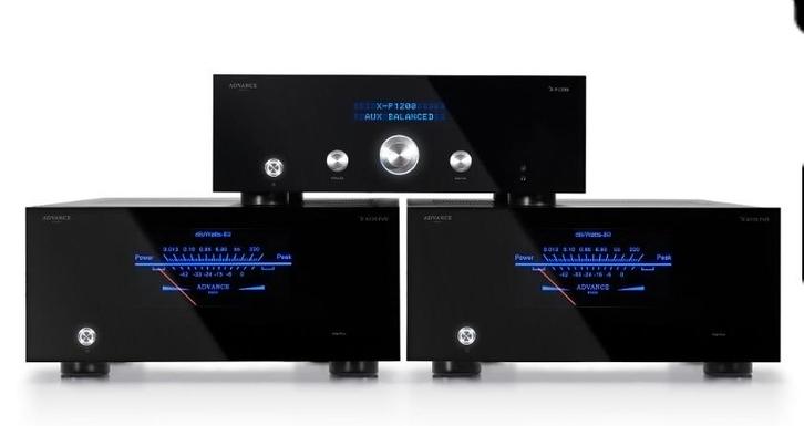 Advance Paris XP-1200 & X-A1200, Audio, Tv en Foto, Versterkers en Receivers, Zo goed als nieuw, Stereo, 120 watt of meer, Overige merken