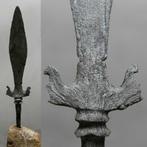 Tombak met zeldzame dapor TB1 Speer punt lans Java Indonesie, Antiek en Kunst, Kunst | Niet-Westerse kunst, Ophalen of Verzenden