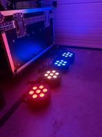 Set van 4 gloednieuwe led parren, Muziek en Instrumenten, Licht en Laser, Ophalen of Verzenden, Nieuw, Licht, Kleur