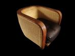 Fantastisch originele Lambert Art Deco lounge chair fauteuil, Huis en Inrichting, Ophalen, Gebruikt, Riet of Rotan, Minder dan 75 cm