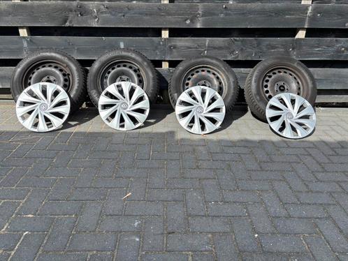 Set velgen met winterbanden VW polo, Auto-onderdelen, Banden en Velgen, Banden en Velgen, Winterbanden, 15 inch, 185 mm, Personenwagen