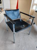 Zwart leren stoelen - ref. Martin Visser - 2 st. - leer, Ophalen