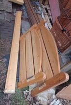 Houten bed zonder bedbodem, 90 cm, Gebruikt, Eenpersoons, Hout