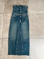 ZARA NIEUW DENIM JEANS LANGE JURK STRAPLESS MAXI MAAT M, Maat 38/40 (M), Blauw, Zara, Ophalen of Verzenden