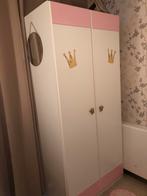 Kledingkast wit/rose, Kinderen en Baby's, Kinderkamer | Commodes en Kasten, Ophalen, 50 tot 70 cm, 105 cm of meer, 100 cm of meer