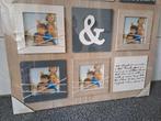 Fotolijst collage met tekst voor 5 foto's, Minder dan 50 cm, Nieuw, Ophalen of Verzenden, N.v.t