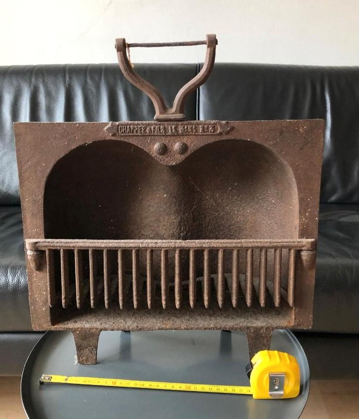 Antieke draagbare stoof - Frankrijk, Antiek en Kunst, Antiek | Woonaccessoires, Ophalen