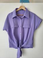 Paarse travelstof blouse maat M, Maat 38/40 (M), Paars, Ophalen of Verzenden, Zo goed als nieuw