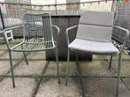 Set van 2 tuinstoelen (incl kussens), Tuin en Terras, Ophalen, Gebruikt, Overige materialen