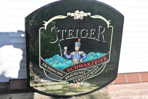 Schwarzer Steiger grote reclame spiegel Saksen Duitsland, Verzamelen, Merken en Reclamevoorwerpen, Gebruikt, Gebruiksvoorwerp