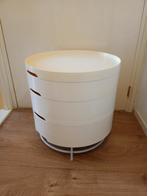 Ikea PS2014 bijzettafel wit vintage, Ophalen, Gebruikt, Rond, Minder dan 55 cm