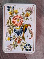 Vintage blik Massilly France met print van Henriot Quimper, Verzamelen, Blikken, Ophalen of Verzenden, Zo goed als nieuw