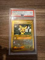 Pichu Neo 2 Reverse Foil PSA 9, Ophalen of Verzenden, Zo goed als nieuw, Losse kaart, Foil