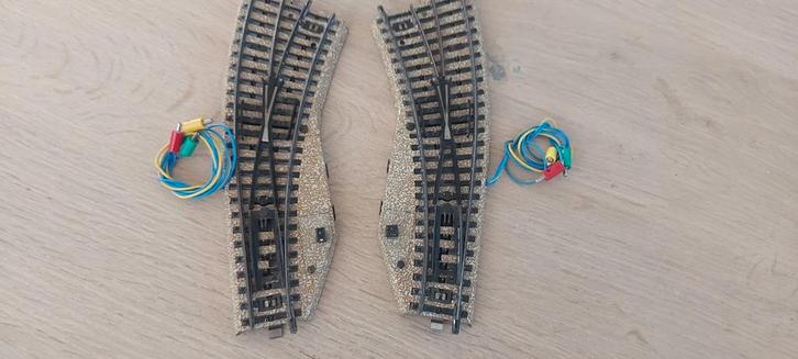 2 Märklin el boogwissels voor m-rails artnr 5140, Hobby en Vrije tijd, Modeltreinen | H0, Zo goed als nieuw, Wagon, Wisselstroom