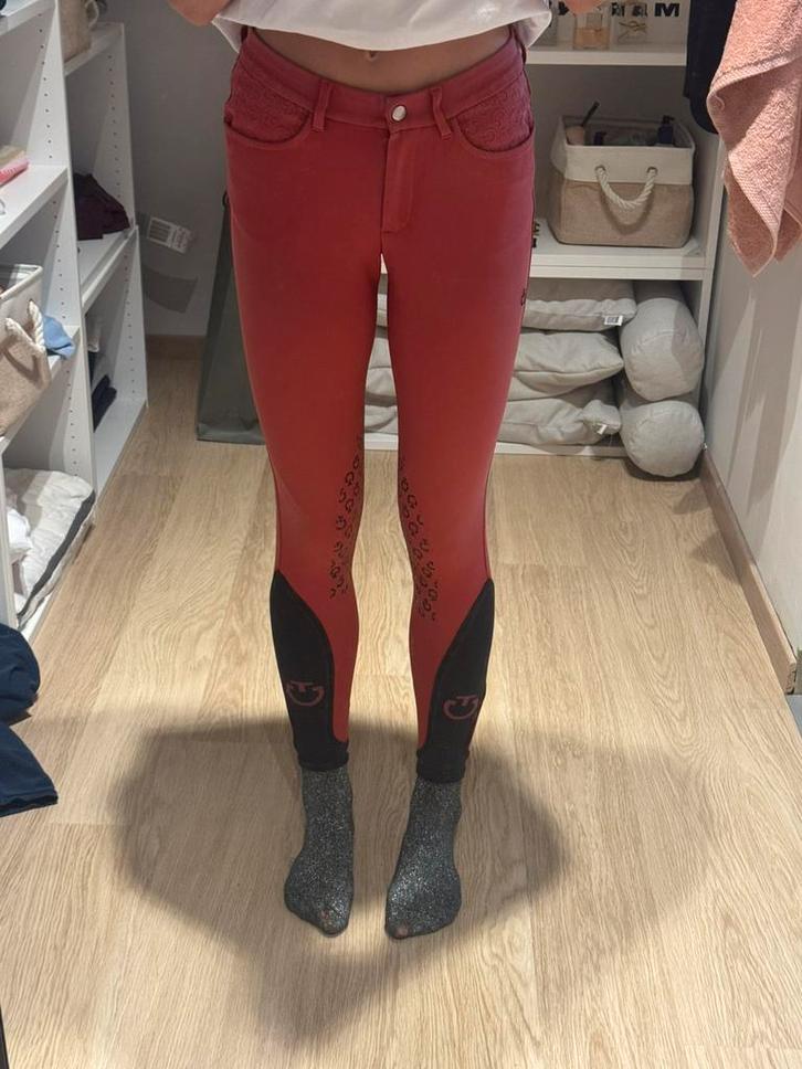 Cavalleria Toscana Rijbroek Rood, Dieren en Toebehoren, Paardrijkleding, Zo goed als nieuw, Dames, Kinderen, Onderkleding, Springen